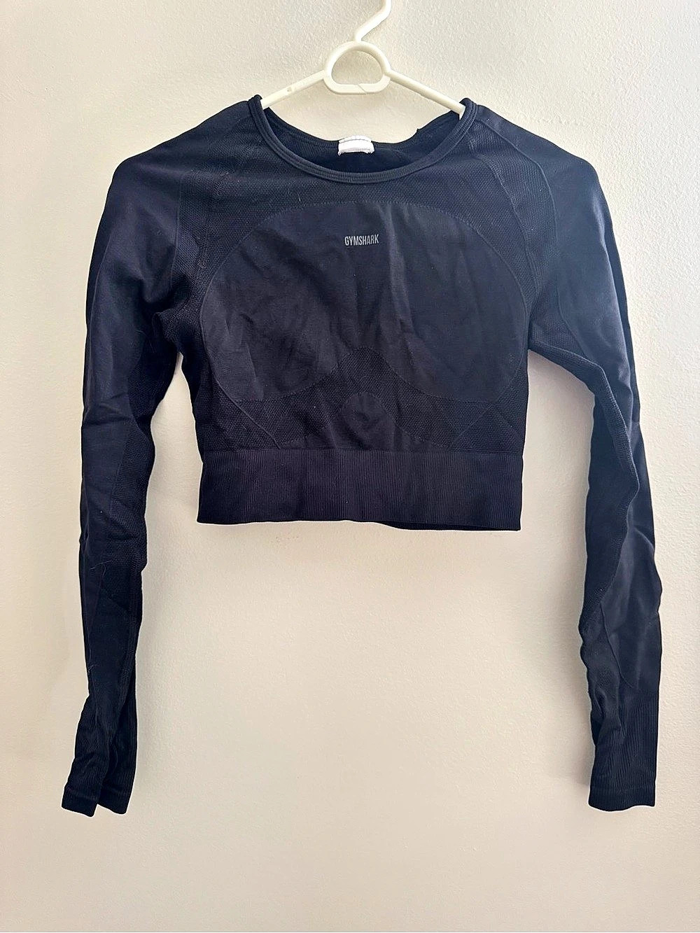 Gymshark Vital Long Sleeve Cut Out Top Black